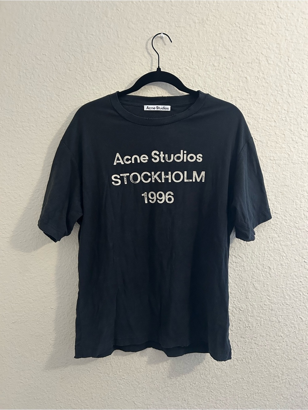 Acne Black 'Acne Studios Stockholm 1996' Graphic Tee